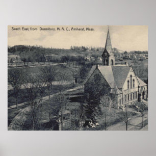 Affiche Amherst MA, Massachusetts, c1910