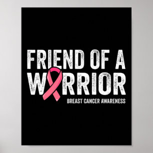 Affiche Ami D'Un Guerrier Lutte Contre Le Cancer Du Sein S