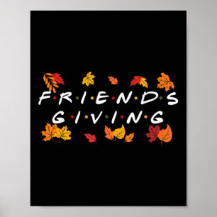 Affiche Amical Fall Automne Amis Et Famille Remerciements