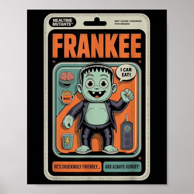 Affiche Amical Frankenstein Monster Halloween Humour Toy (Devant)