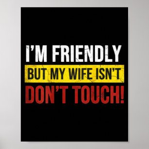 Affiche Amical mais la femme n'est pas humour de mariage à