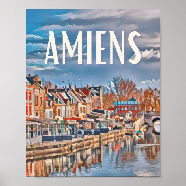 Affiche Amiens Photo Vintage (Devant)