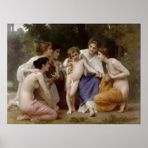 Affiche Amiration de Bouguereau (L'admiration) (1867)