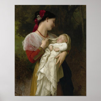 Affiche Amiration Maternelle - William-Adolphe Bouguereau