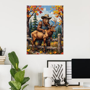 Affiche Amis Automnaux : Bigfoot et le Wapiti