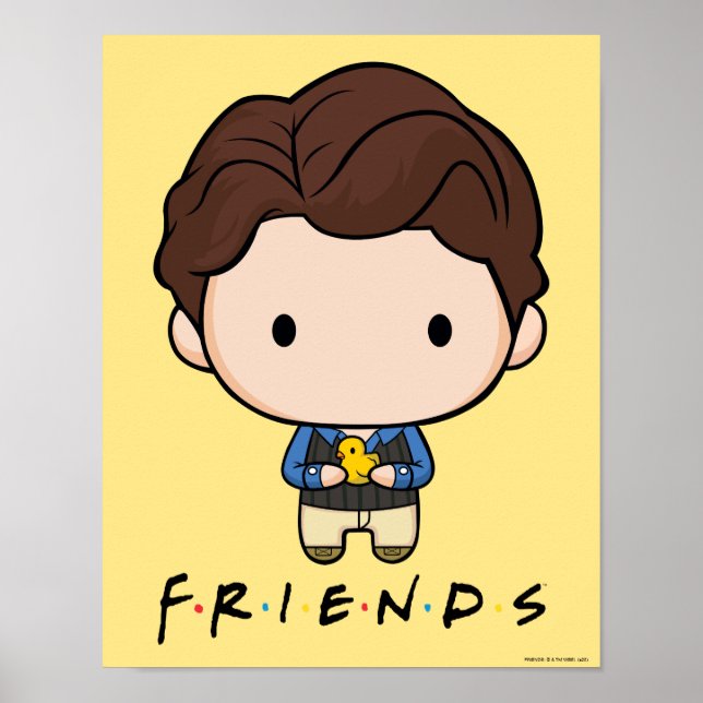 Affiche AMIS™ | Chandler Chibi (Devant)