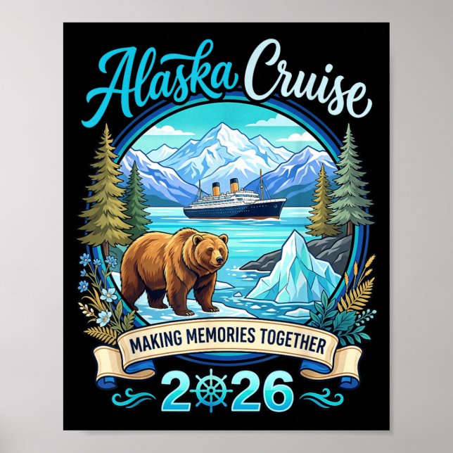 Affiche Amis de la famille et groupe d'Alaska (Devant)