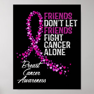 Affiche Amis de la lutte pour la sensibilisation au cancer