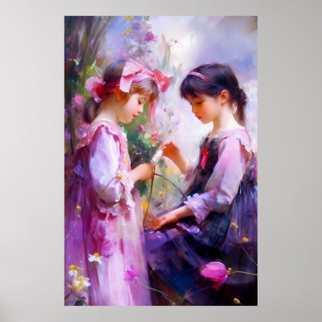 Affiche Amis et fleurs 2 (Devant)