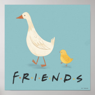 Affiche AMIS™   Le poussin et le canard