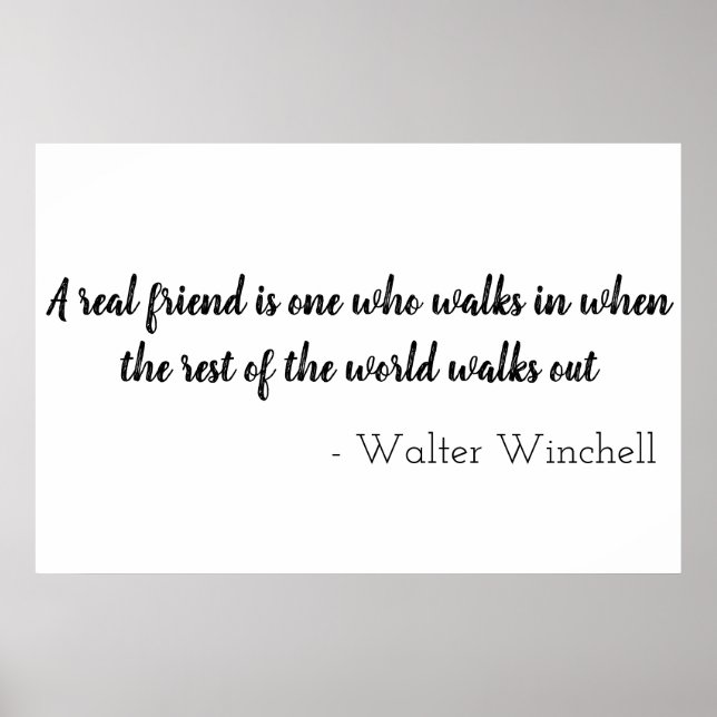 Affiche ❤ amis motivants citent (Devant)