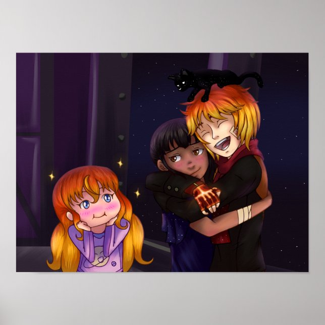 Affiche Amis réunis (Devant)