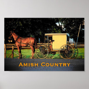 Affiche amish de pays