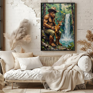 Affiche Amitié forestière : Bigfoot et la Faune