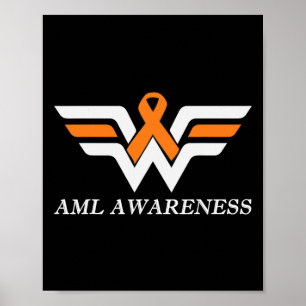 Affiche Aml Warrior I'm Fine Acute Myeloid Leukemia Award