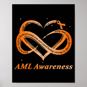 Affiche AML Warrior I'm Fine Acute Myeloid Leukemia Award