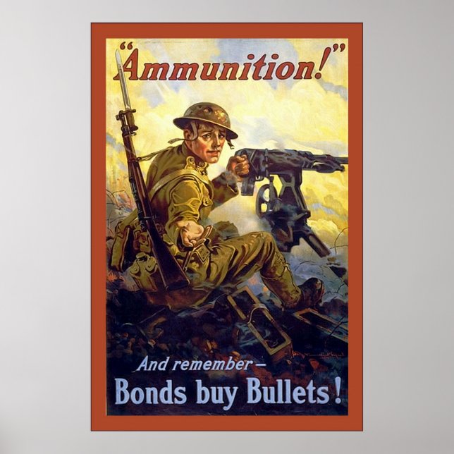 Affiche Ammunition!~Vintage World War 1 (Devant)