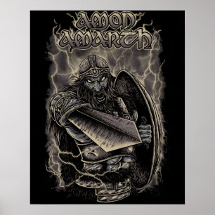 Affiche Amon Amarth Retro Design