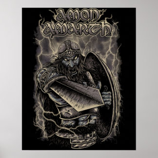 Affiche Amon Amarth Retro Design
