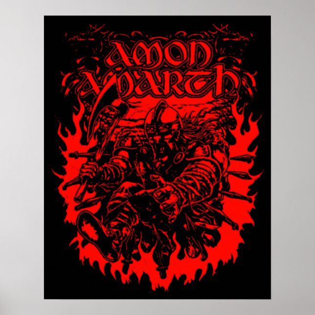 Affiche Amon Amarth Retro Pastel Hommage (Devant)