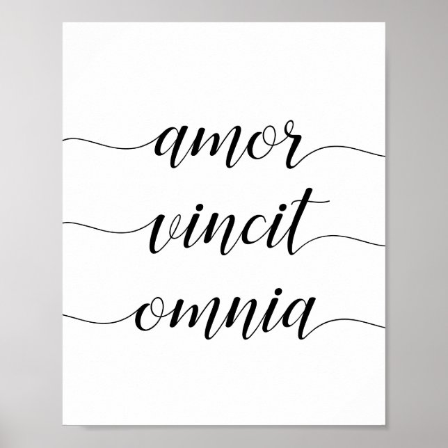 Affiche Amor vincit omnia (Devant)