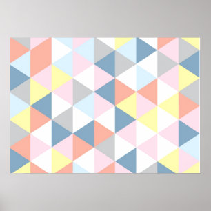 Affiche amortie de triangle