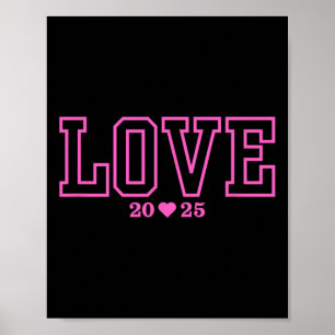Affiche Amour 2025 Saint-Valentin Fiançailles Mariage Pr