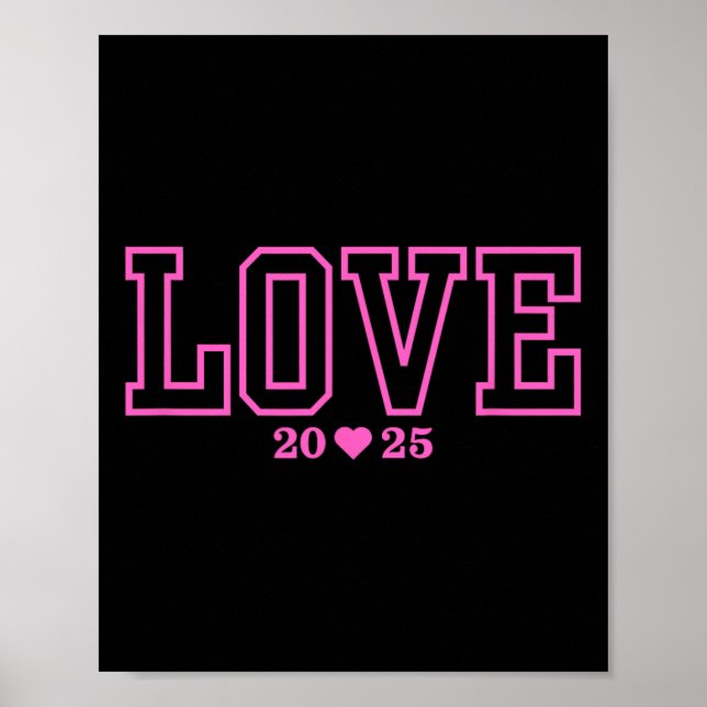 Affiche Amour 2025 Saint-Valentin Fiançailles Mariage Pr (Devant)