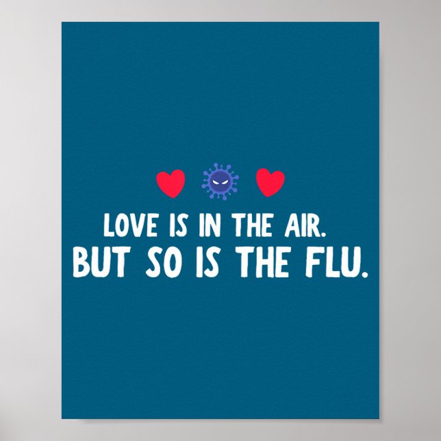 Affiche Amour Air Si Grippe Saint Valentin (Devant)