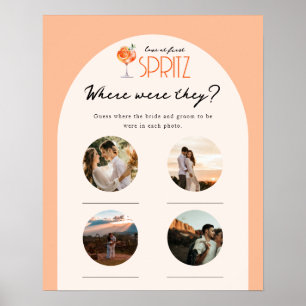 Affiche Amour au premier Spritz Photos de mariage Où étaie
