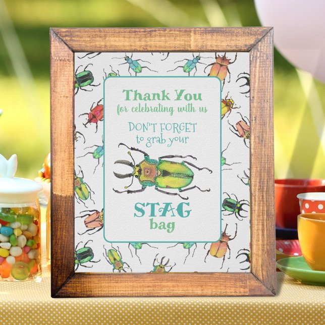 Affiche Amour Bug Party Favoriser le Merci (Créateur téléchargé)