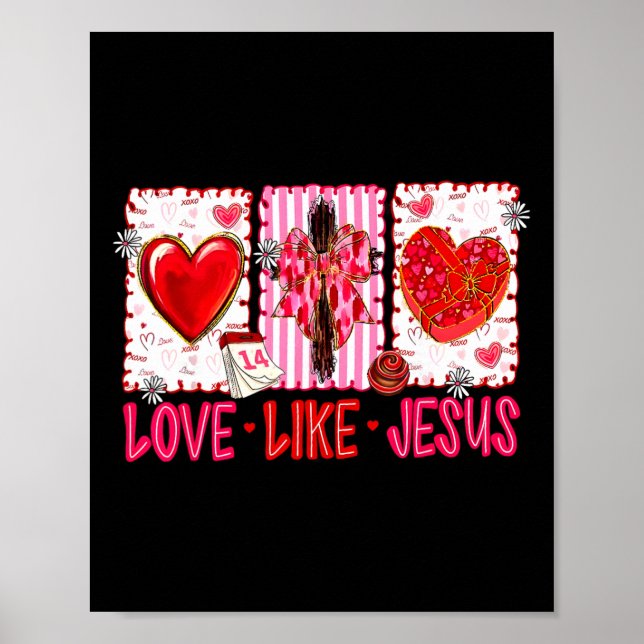 Affiche Amour chrétien comme Jésus Saint-Valentin Hommes F (Devant)