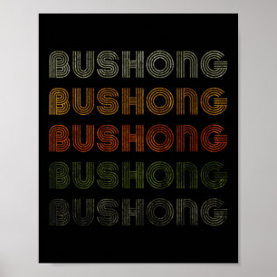 Affiche Amour Coeur Bushong Tee Grunge Style Vintage Noir