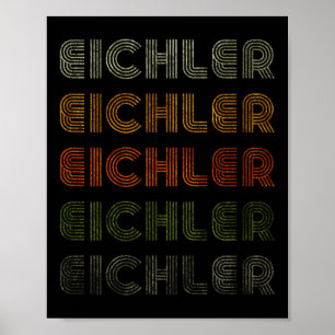 Affiche Amour Coeur Eichler Tee Grunge Style Vintage Noir