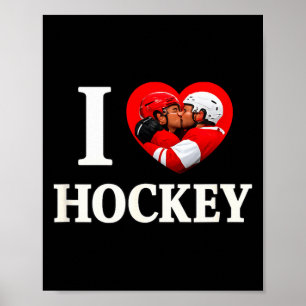 Affiche Amour coeur gay hockey déchaîné gay parade de la f
