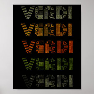 Affiche Amour Coeur Verdi Tee Grunge Style Vintage Ve Noir