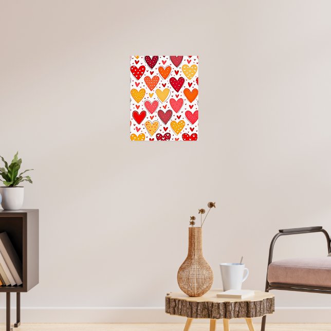 Affiche Amour Coloré Design Motif (Salon 3)