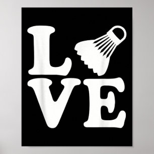 Affiche Amour de badminton