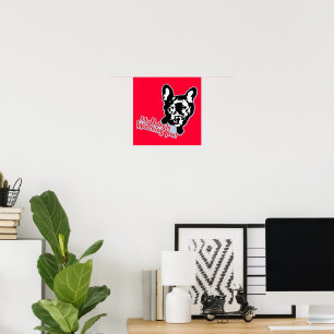 Affiche Amour de Bouledogue Français