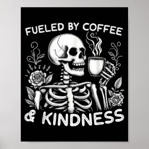Affiche Amour de café de squelette de gentillesse drôle al
