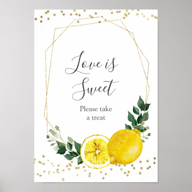 Affiche Amour de citron de la grande étreinte est une douc (Devant)