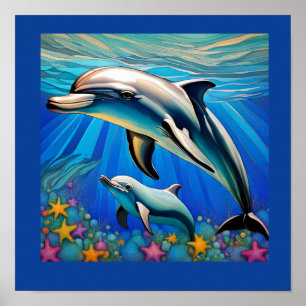 Affiche Amour de dauphin