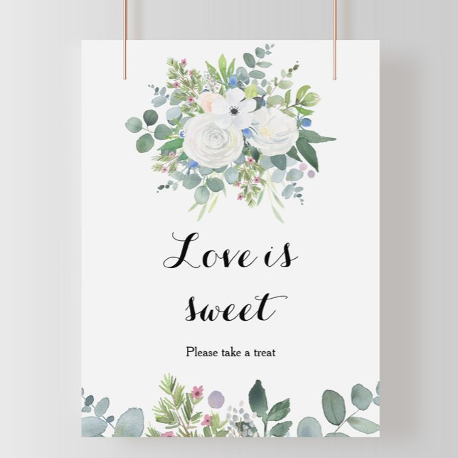 Affiche Amour de feuillage de eucalyptus tropical est doux (Créateur téléchargé)