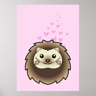 Affiche Amour de Hérisson Nain