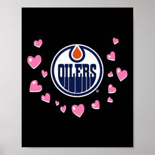 Affiche Amour de la Saint-Valentin des Oilers d'Edmonton N