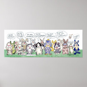 Affiche Amour de lapin aux jeux de mots illimités - Ressen