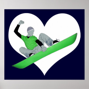 Affiche amour de snowcore