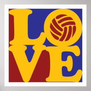 Affiche Amour de volleyball