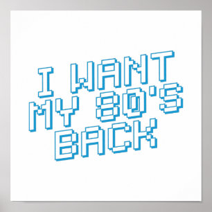 Affiche Amour des années 80