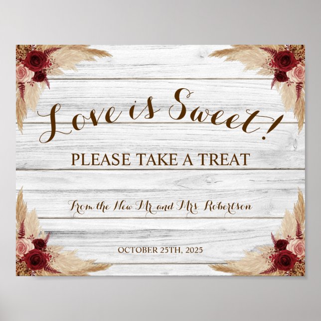 Affiche Amour des Pampas, Douce Fête de Mariage Cérémonie  (Devant)